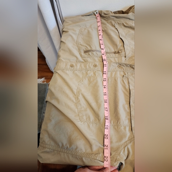 The North Face Mens L Khaki Button Front Vented Short Sleeve Activewear Shirt - Picture 6 of 6